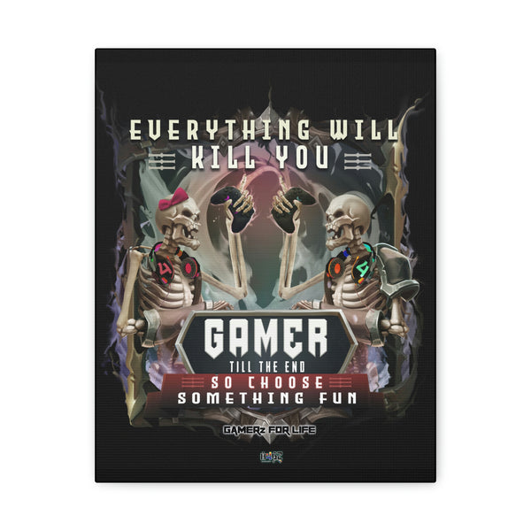 Canvas Wrap Gamer Til The End