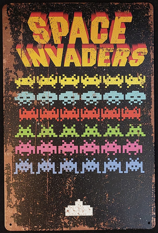 Space Invaders Sign