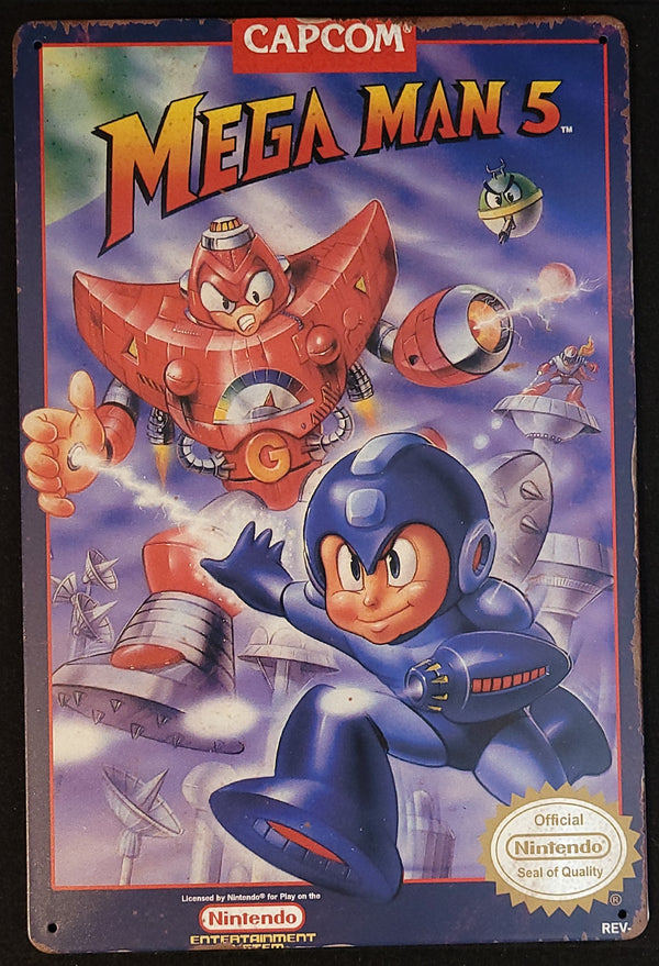 Mega Man 5 Sign