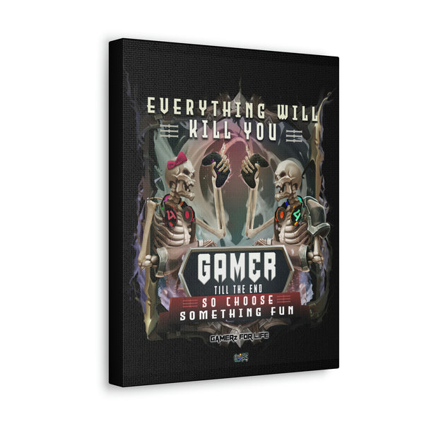 Canvas Wrap Gamer Til The End